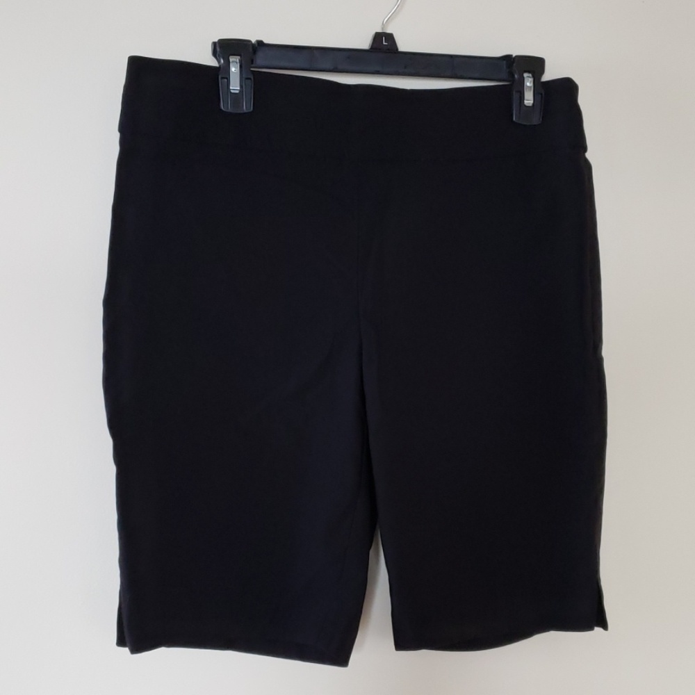 Black stretch shorts